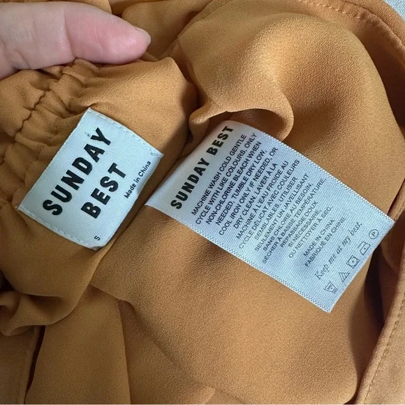 Aritzia Sunday Best Blixen Dress in Mustard‎ S - Picture 5 of 6